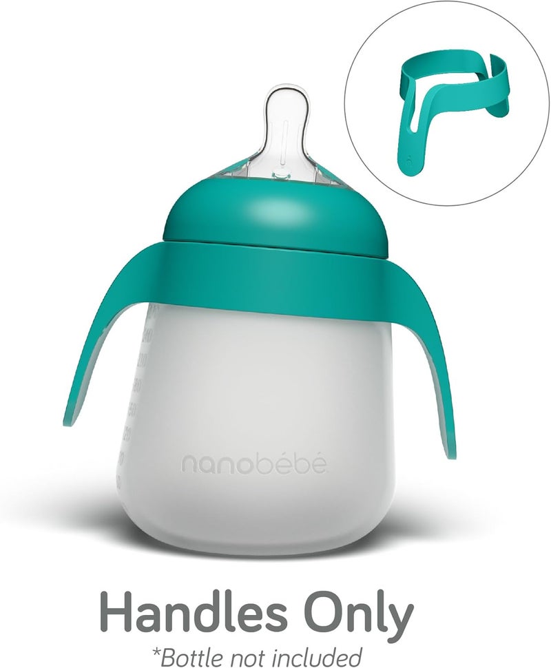 NANOBÉBÉ Nanobebe Flexy Bottle Handles - Teal - Image 2